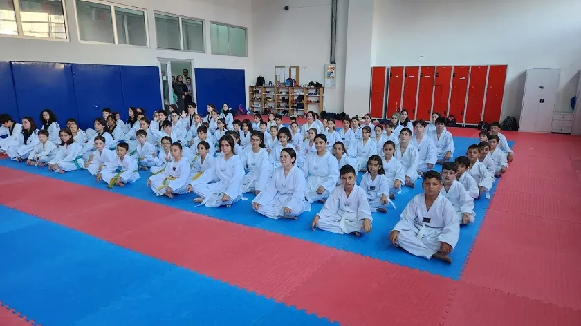 Taekwondo dönem kuşak sınavı yapıldı