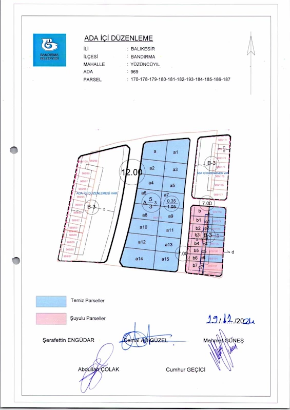 100. Yıl Mh. 969 Ada İçi Düzenlemesi